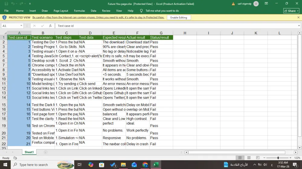 اختبار المواقع والتطبيقات واكتشاف الأخطاء | Manual Software Testing مع تقرير احترافي
