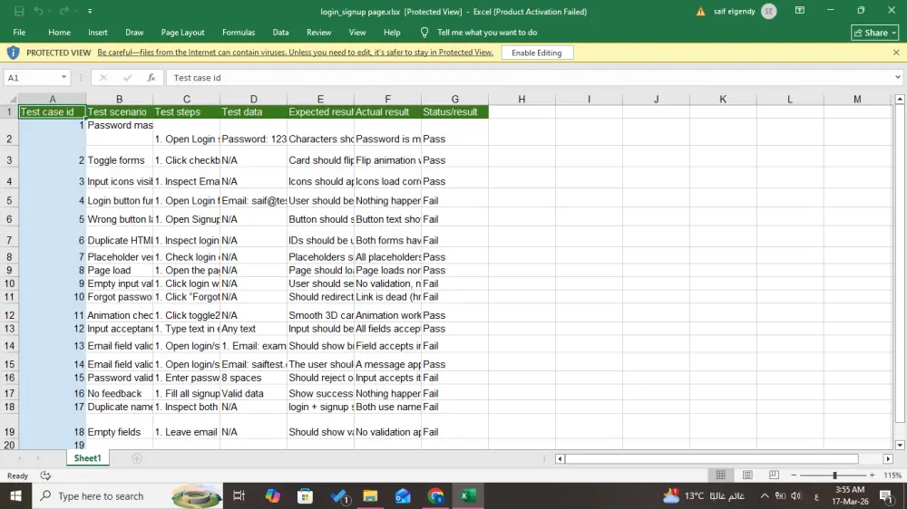 اختبار المواقع والتطبيقات واكتشاف الأخطاء | Manual Software Testing مع تقرير احترافي
