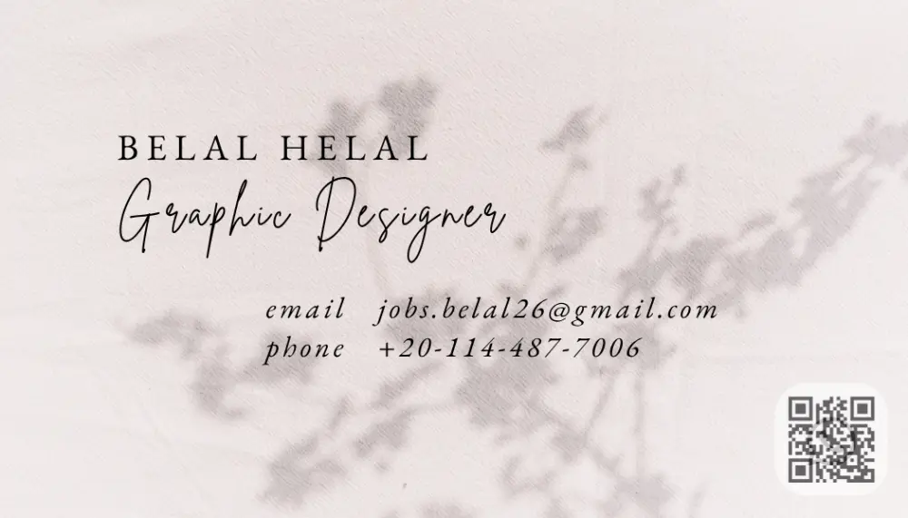 { تصميم بيزنس كارت }{ Business card } يحتوي علي وجه واحد فقط مقابل 5 دولار .