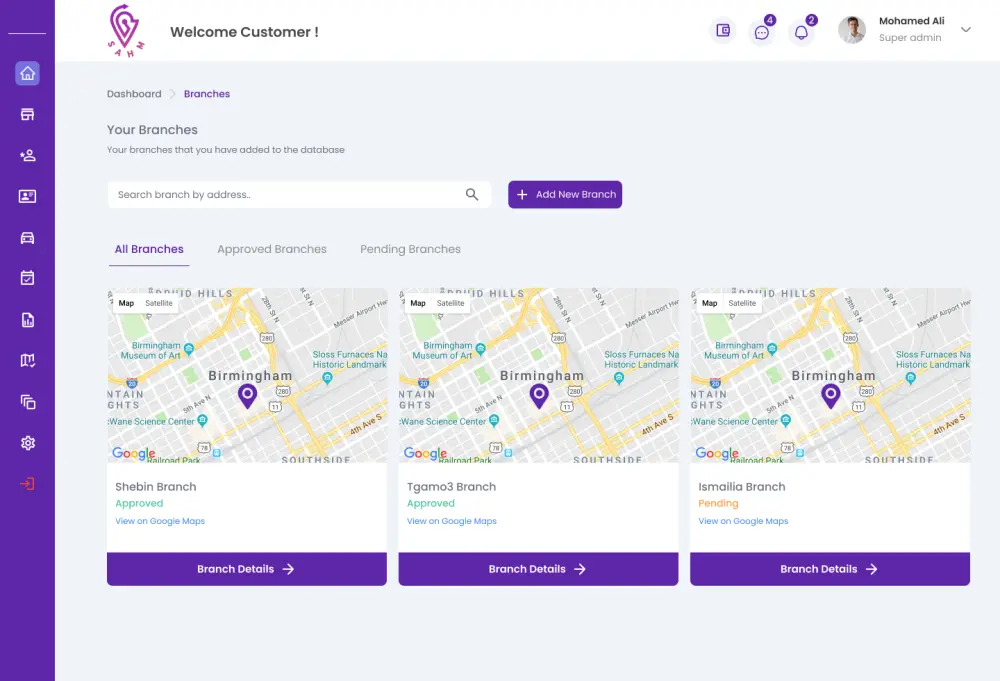 تصميم لوحة تحكم احترافية (Dashboard UI/UX) لأي نوع مشروع