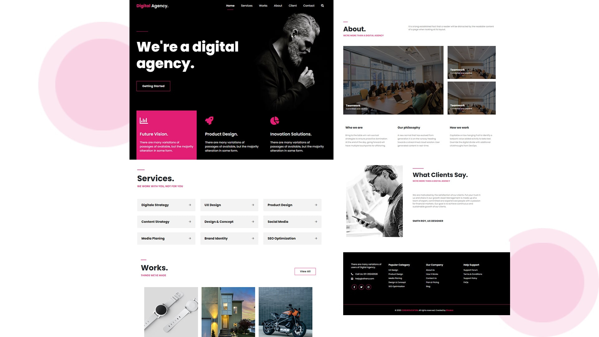 تحويل تصميمpsd الى HTML&CSS
