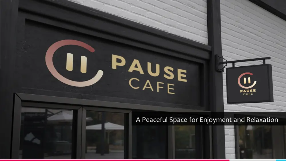هوية بصرية  اعلانية ل Pause Caffe