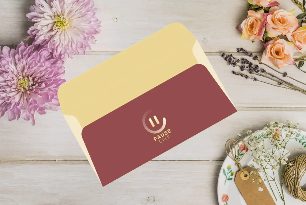 هوية بصرية  اعلانية ل Pause Caffe