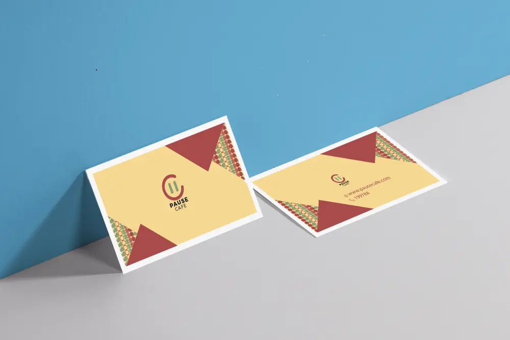 هوية بصرية  اعلانية ل Pause Caffe