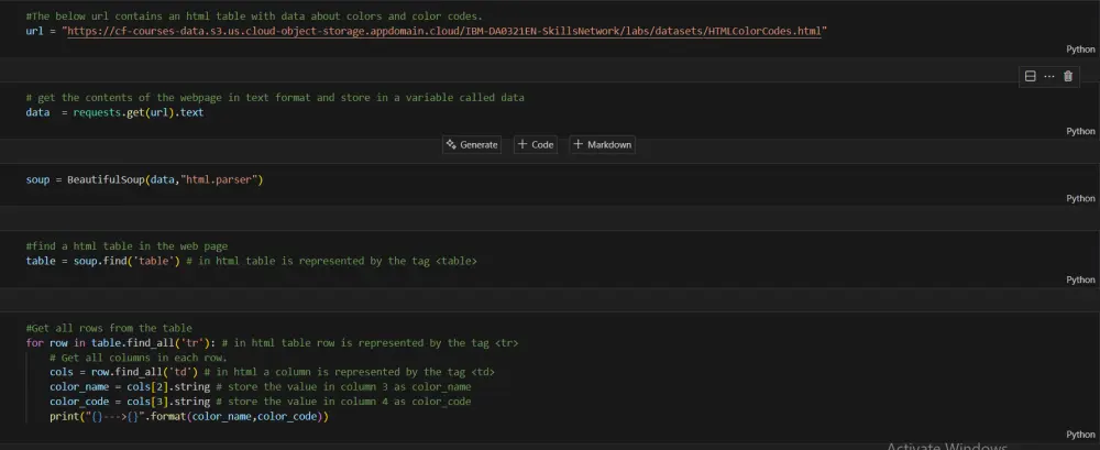 استخراج البيانات من المواقع