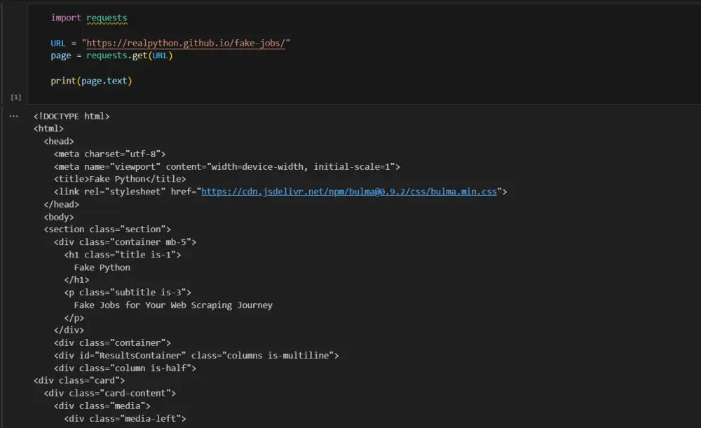 استخراج البيانات من المواقع