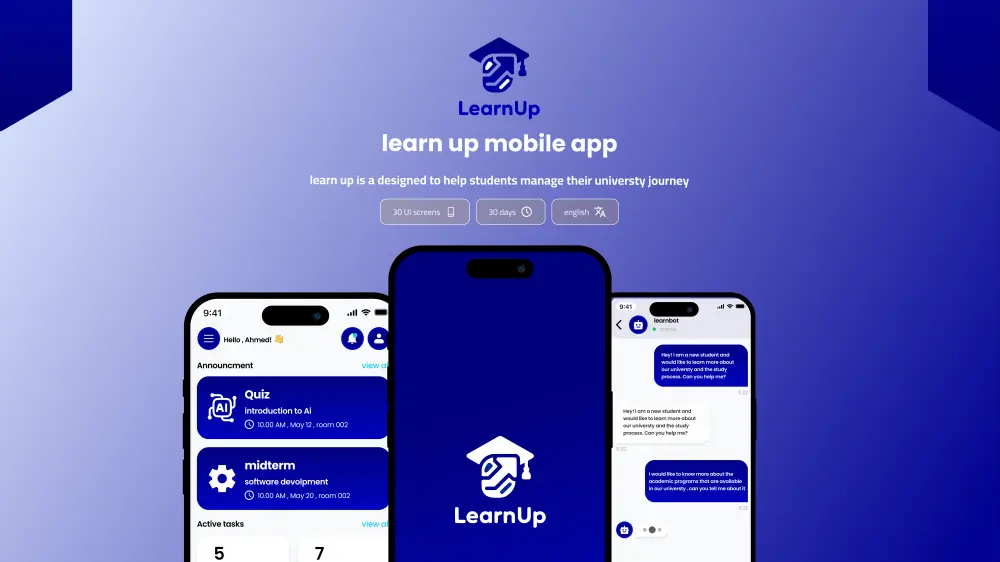 تصميم تطبيقات هاتف ، تصميم لوحات تحكم ، تصميم مواقع و صفحات هبوط