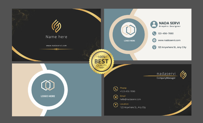 تصميم بطاقات عمل عصرية و جذابة