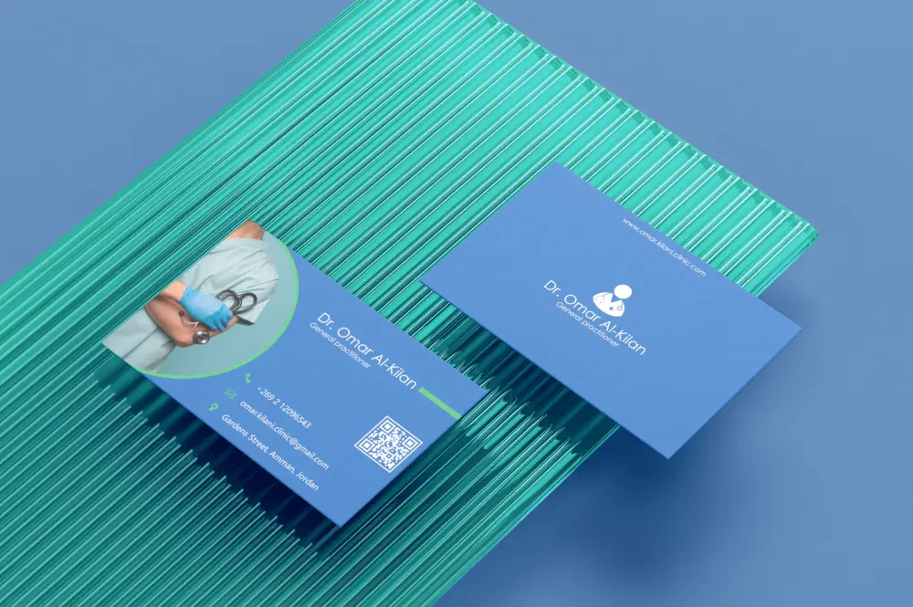 سأصمم لك بطاقة أعمال أنيقة وفريدة تعكس هويتك المهنية