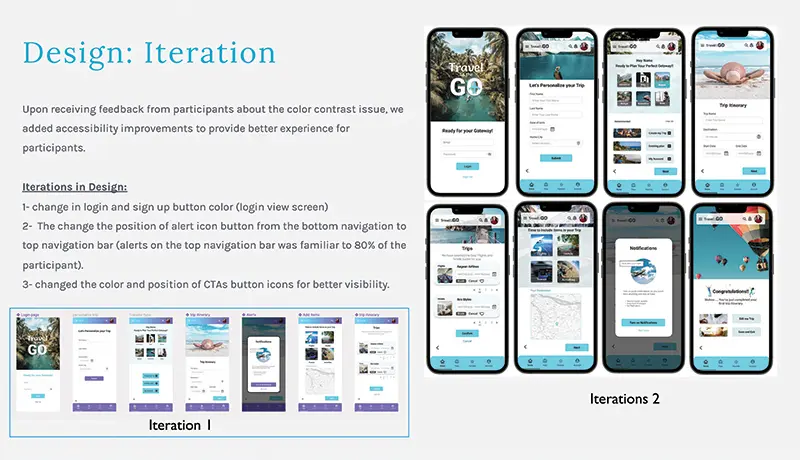 خدمة تصميم واجهات تطبيق محفظة سفر احترافي