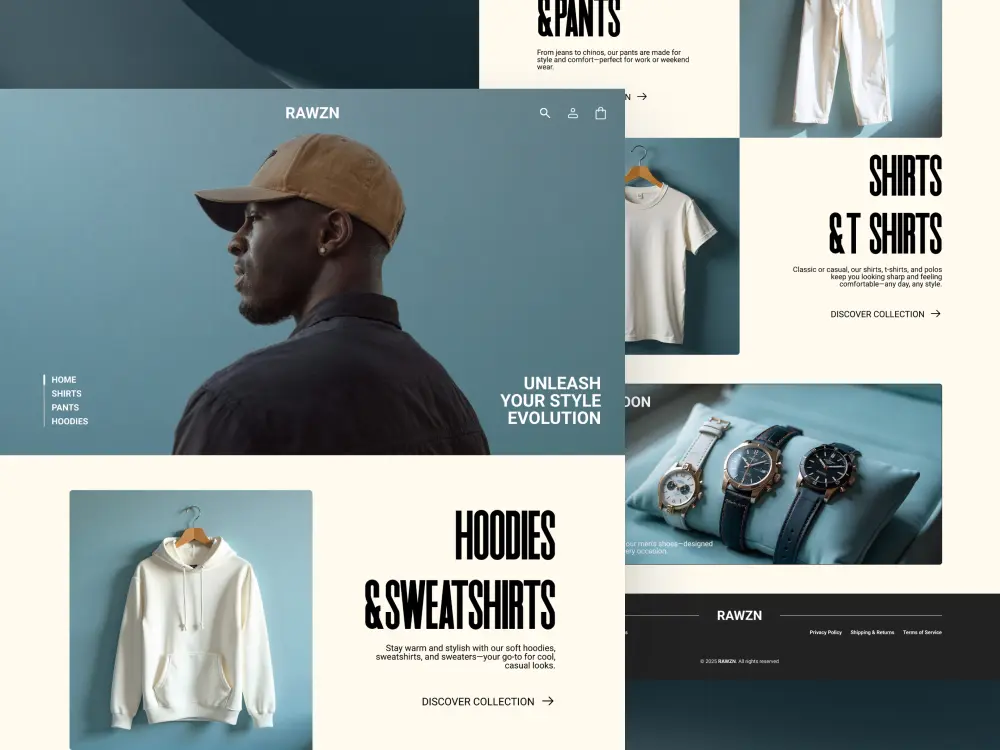 تصميم موقع ألكتروني بشكل مميز