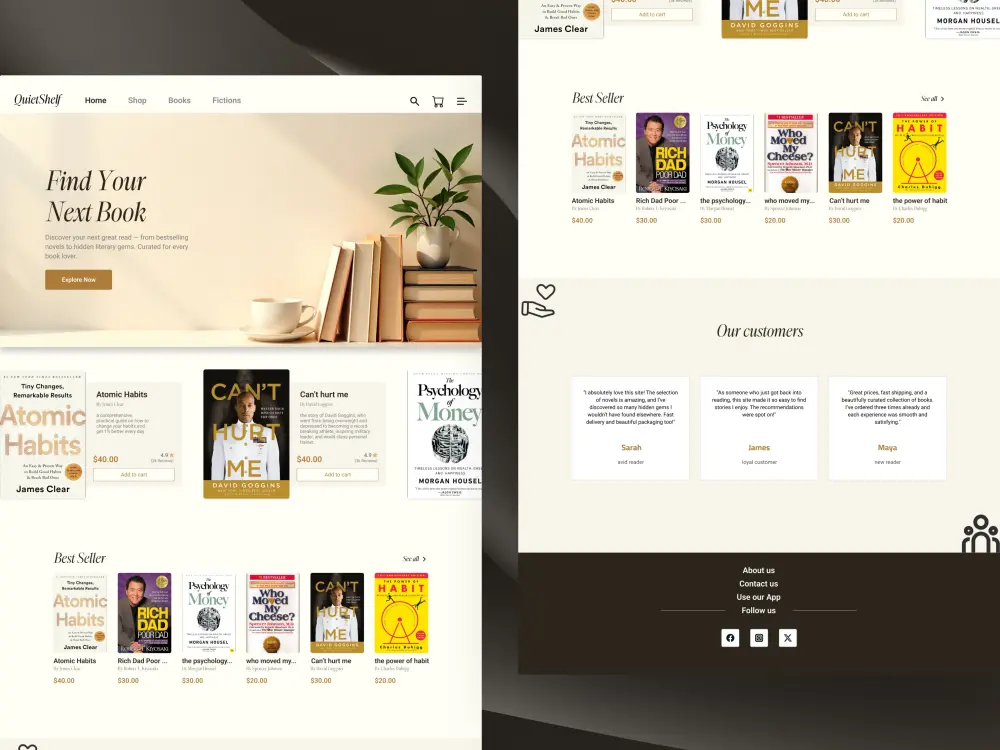 تصميم موقع ألكتروني بشكل مميز