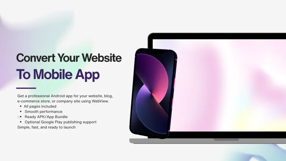 تحويل موقعك إلى تطبيق أندرويد (WebView)