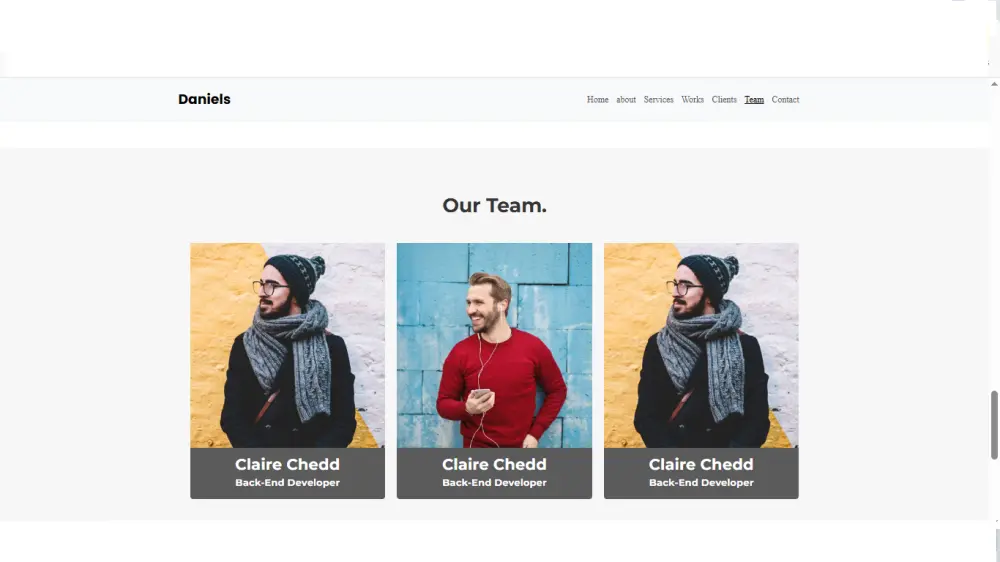 تصميم Portfolio احترافي لعرض أعمالك بشكل جذاب ومتجاوب علي جميع الاجهزه