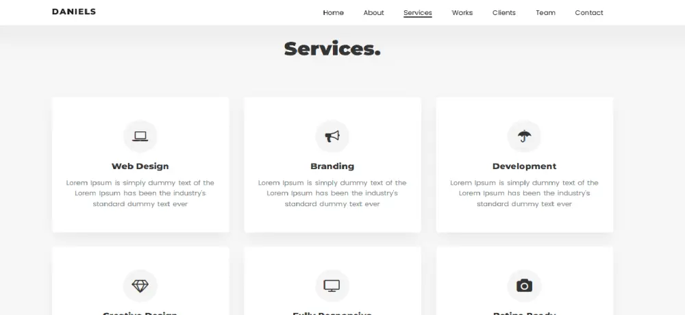 تصميم Portfolio احترافي لعرض أعمالك بشكل جذاب ومتجاوب علي جميع الاجهزه