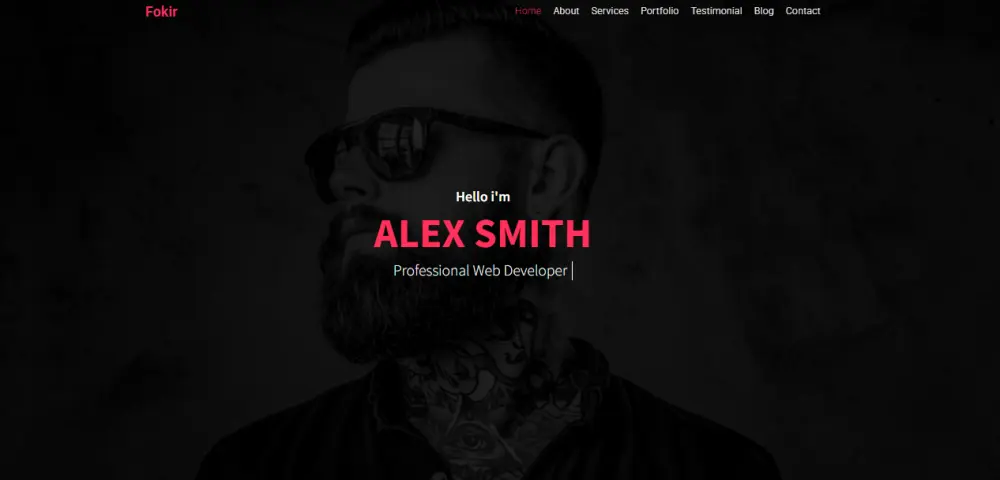 تصميم موقع شخصي احترافي لعرض المهارات والمشاريع باستخدام HTML وCSS