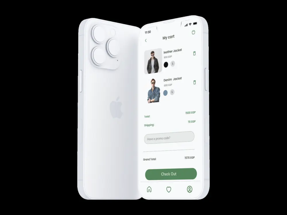 تطبيق الكتروني لبيع الملابس