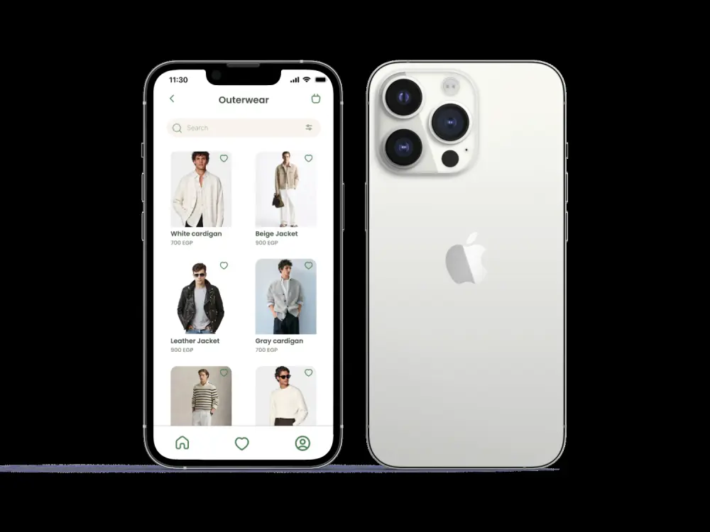 تطبيق الكتروني لبيع الملابس