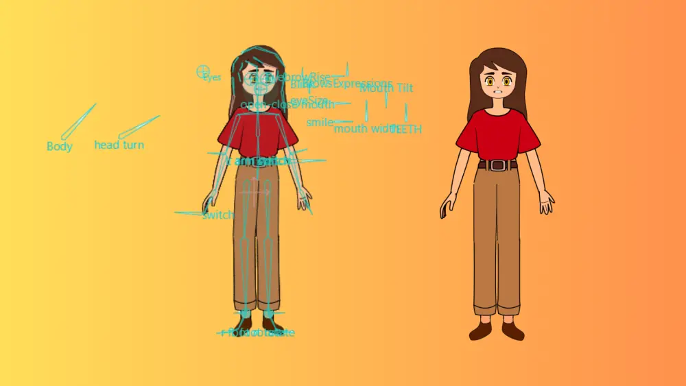 تجهيز وتحريك الشخصيات الكرتونية (2D) بشكل احترافي على Moho