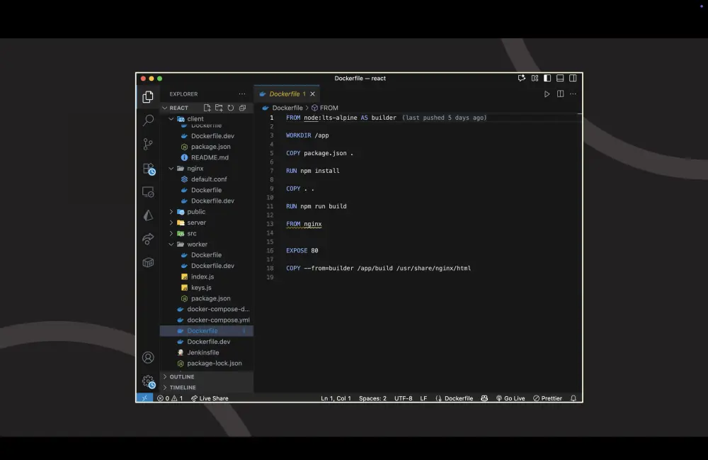 تشغيل تطبيقك بكفاءة داخل حاويات docker