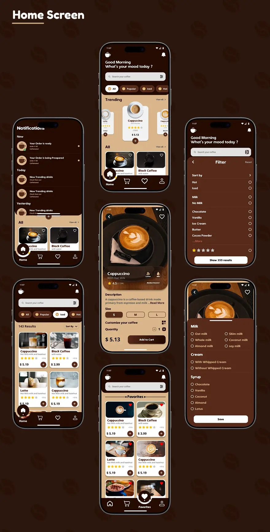 تصميم UI/UX احترافي لتطبيق هاتف (Android & iOS) – ملفات Figma جاهزة