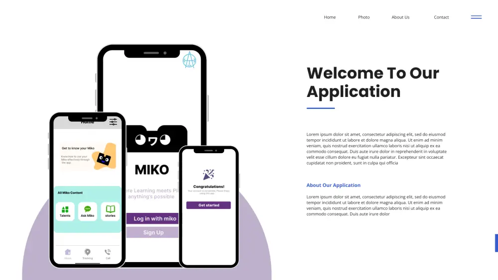 صميم 3 واجهات (شاشات تطبيق أو صفحات موقع) أنيقة وجذابة.