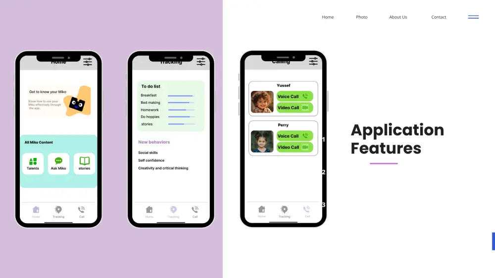 صميم 3 واجهات (شاشات تطبيق أو صفحات موقع) أنيقة وجذابة.