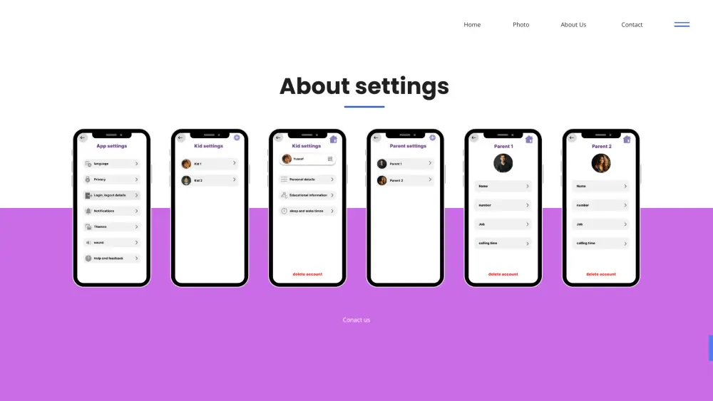 صميم 3 واجهات (شاشات تطبيق أو صفحات موقع) أنيقة وجذابة.
