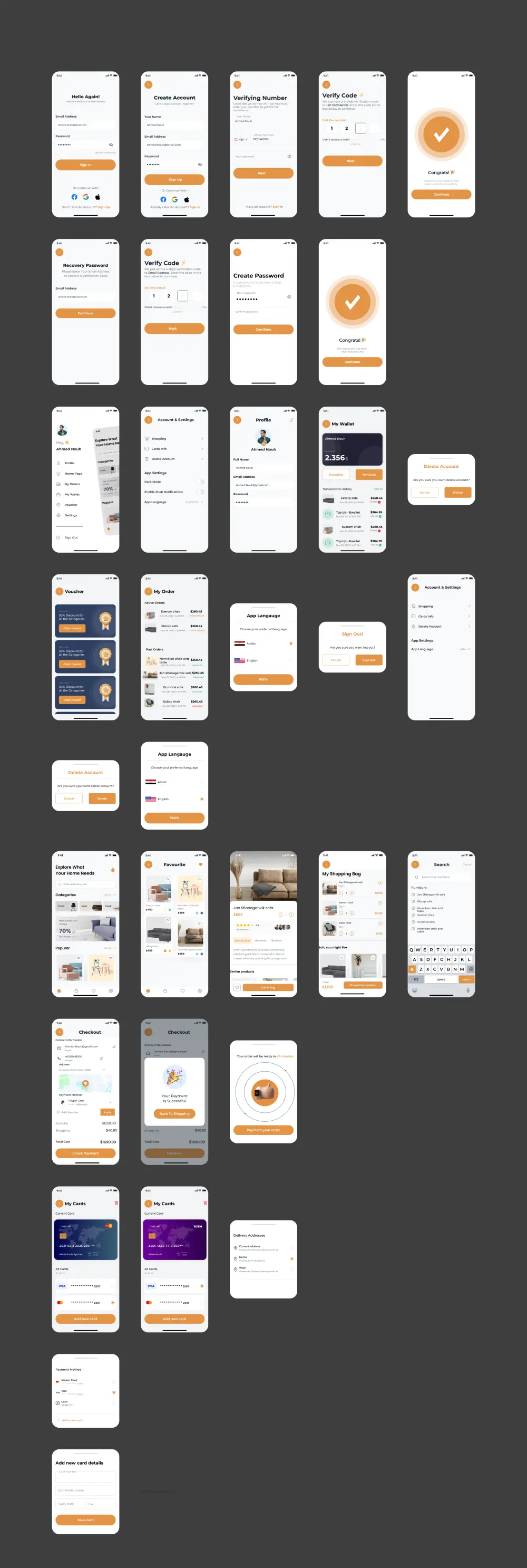 تصميم واجهات مستخدم UI/UX احترافية لتطبيقات الموبايل والمواقع