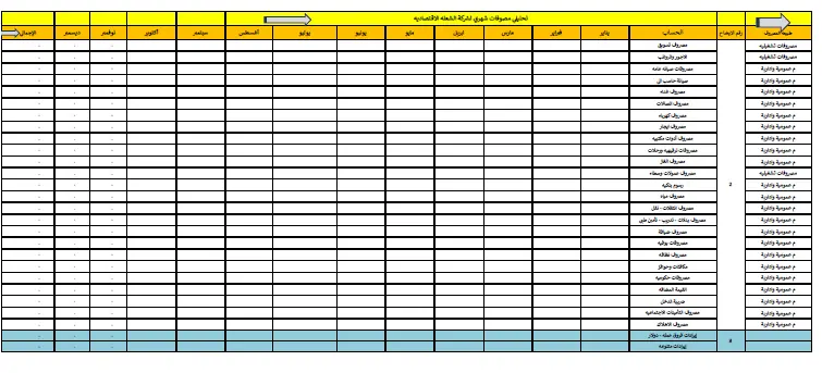 نظام محاسبة متكامل على Excel (Modular ERP-like System)،