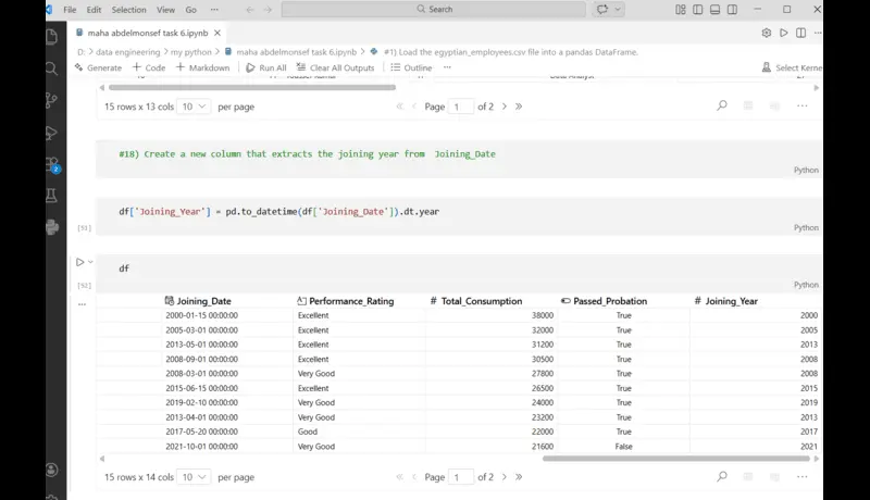 تنظيف البيانات بإستخدام بايثون