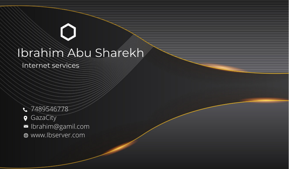 تصميم business card (بطاقة عمل).