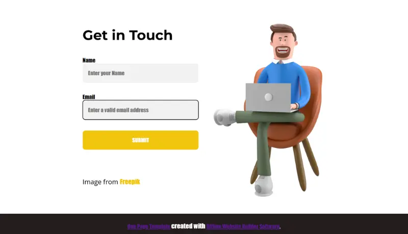 تصميم نموذج تواصل احترافي وجاهز لموقعك (Front-End فقط)