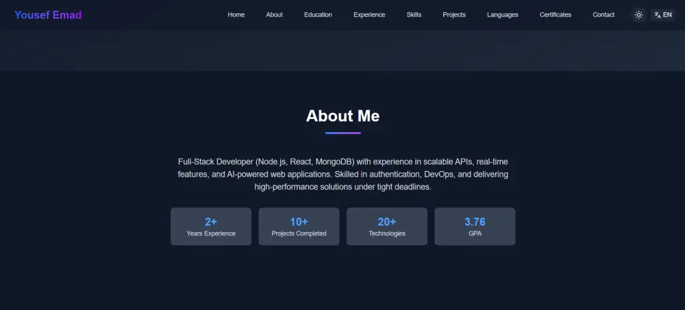 إنشاء web portfolio للأشخاص