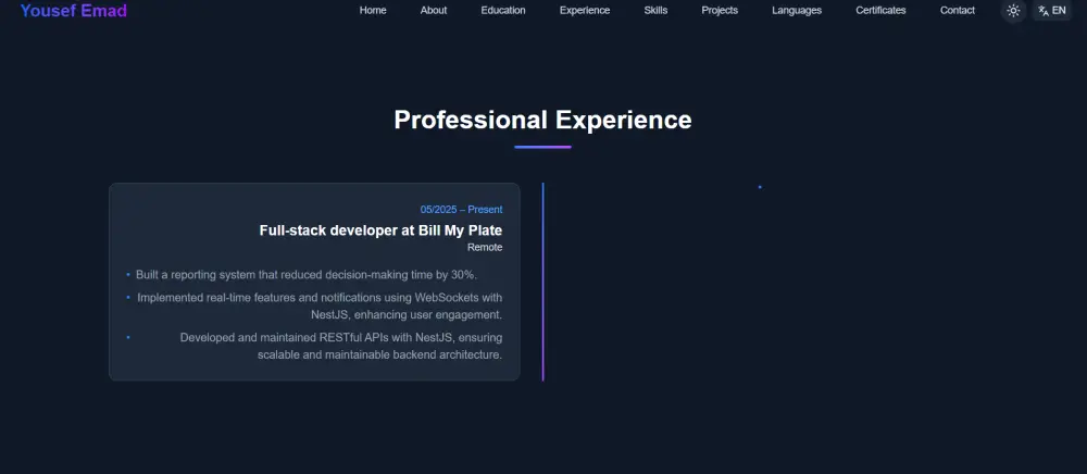 إنشاء web portfolio للأشخاص