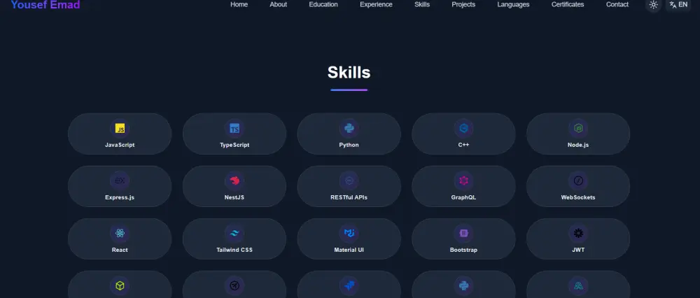 إنشاء web portfolio للأشخاص
