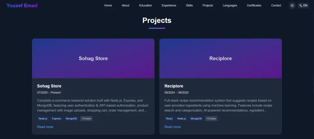 إنشاء web portfolio للأشخاص