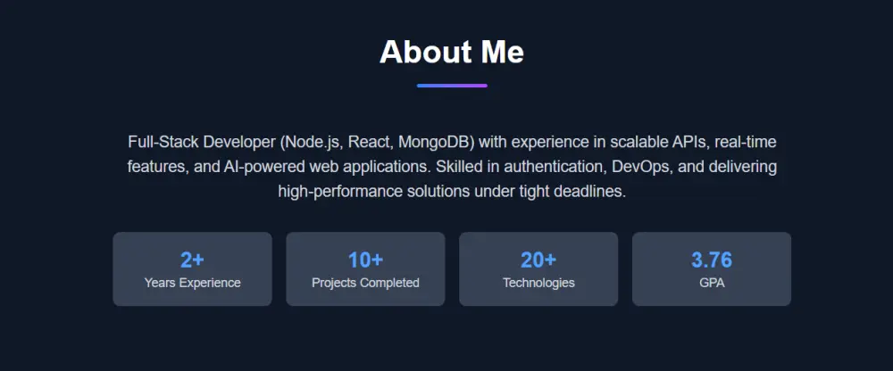 إنشاء web portfolio للأشخاص