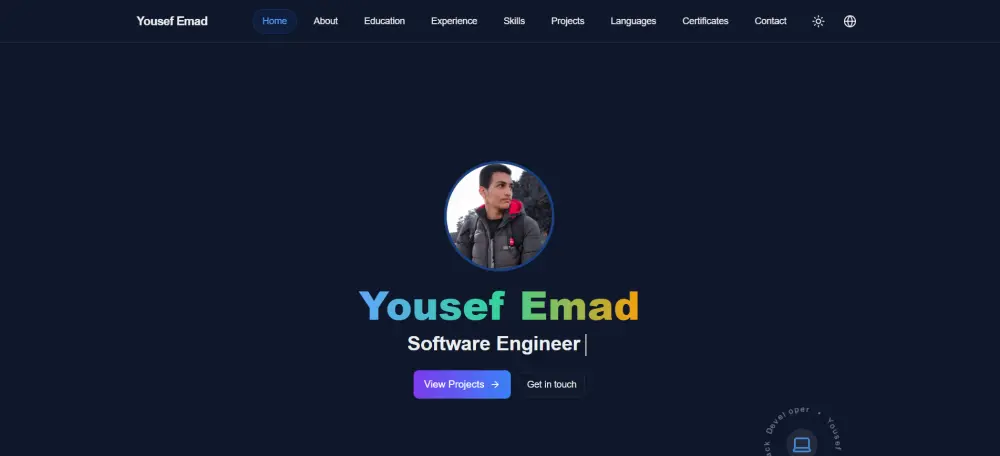إنشاء web portfolio للأشخاص