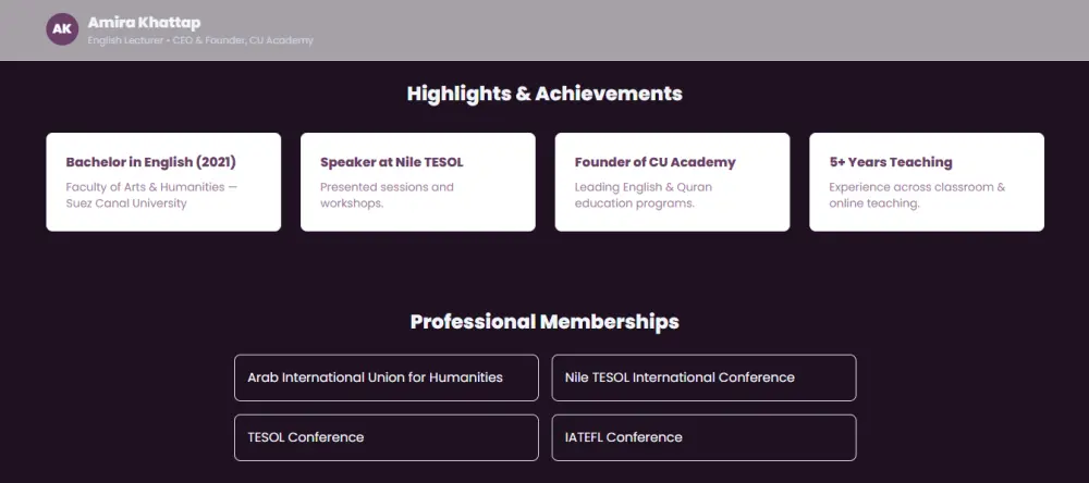 تصميم وبرمجة مواقع بورتفوليو شخصية باستخدام HTML وCSS وTailwind