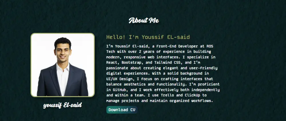 تصميم وبرمجة مواقع بورتفوليو شخصية باستخدام HTML وCSS وTailwind
