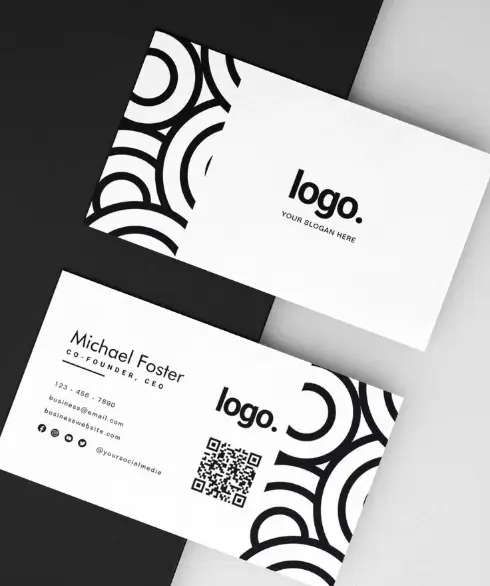 كارت شخصي (Business Card) احترافي وأنيق جاهز للطباعة