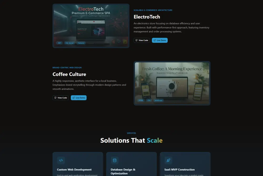 تصميم موقع شخصي كامل portfolio احترافي