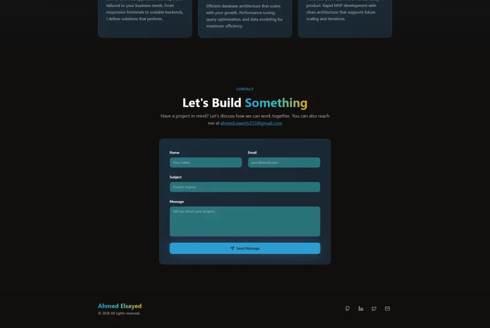 تصميم موقع شخصي كامل portfolio احترافي