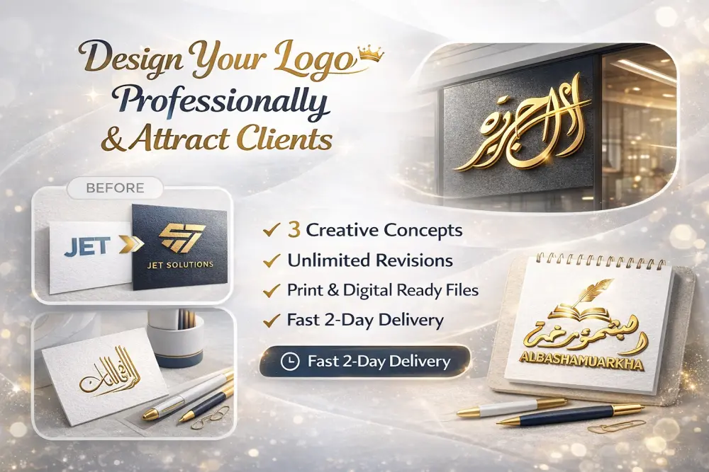 صمّم شعارك باحترافية واجذب عملائك فورًا