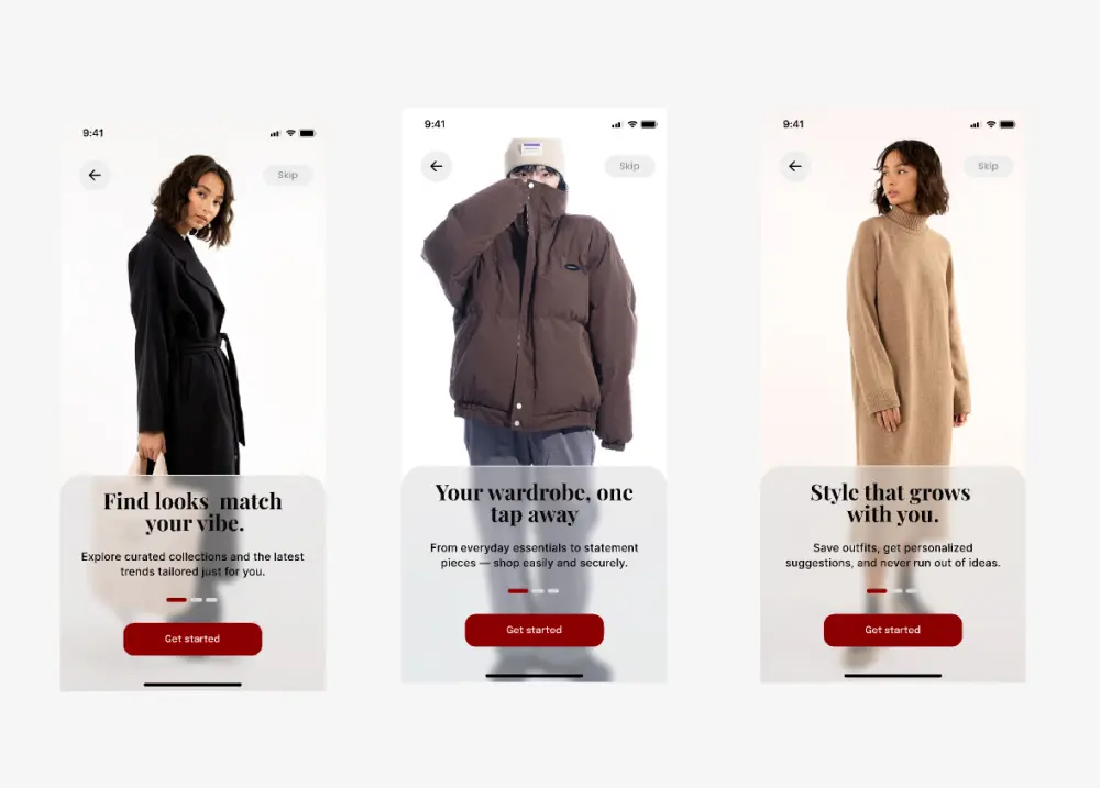 أقدّم تصميم واجهات مستخدم (UI) لــ 15 شاشة بتصميم عصري وسهل الاستخدام، ويشمل ذلك شاشة البداية (Splash)، شاشة الترحيب/Onboarding، وشاشة تسجيل الدخول