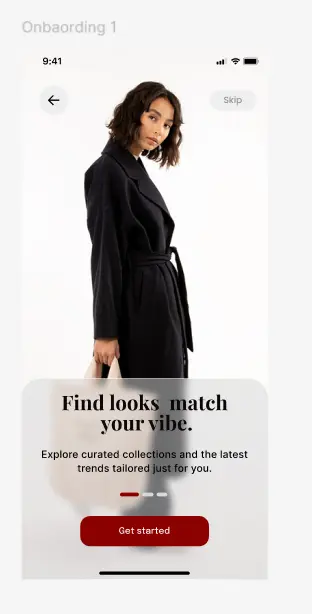 3 mobile App screens
