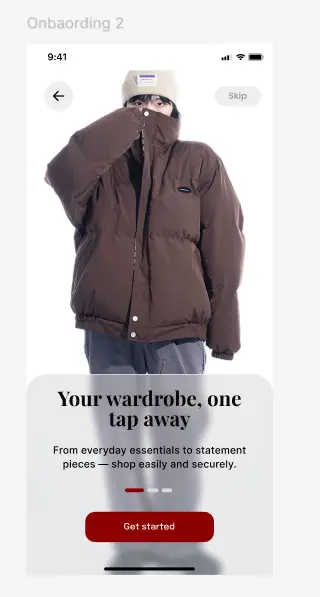 3 mobile App screens