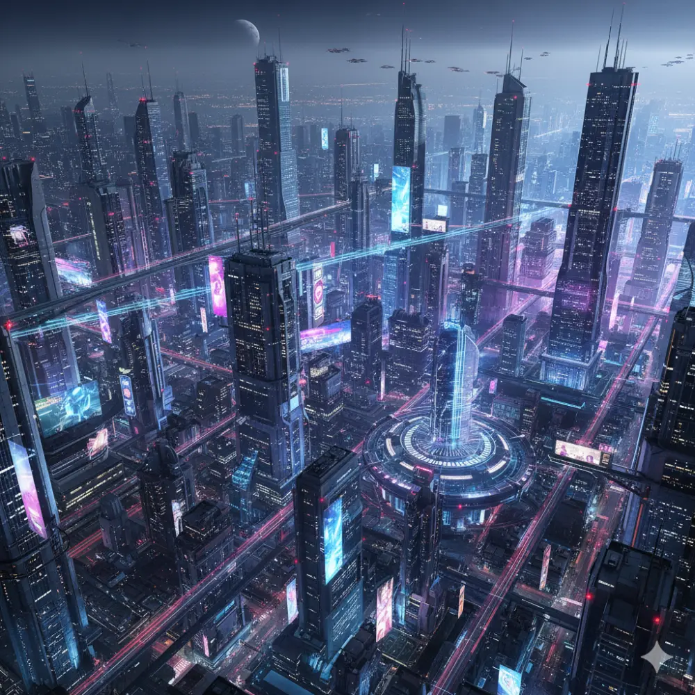 AI with motion graphic