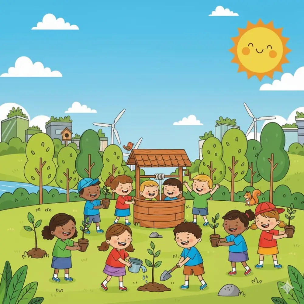 إعداد إعلان قصير مدته عشر ثوانٍ حول موضوع استصلاح البيئة